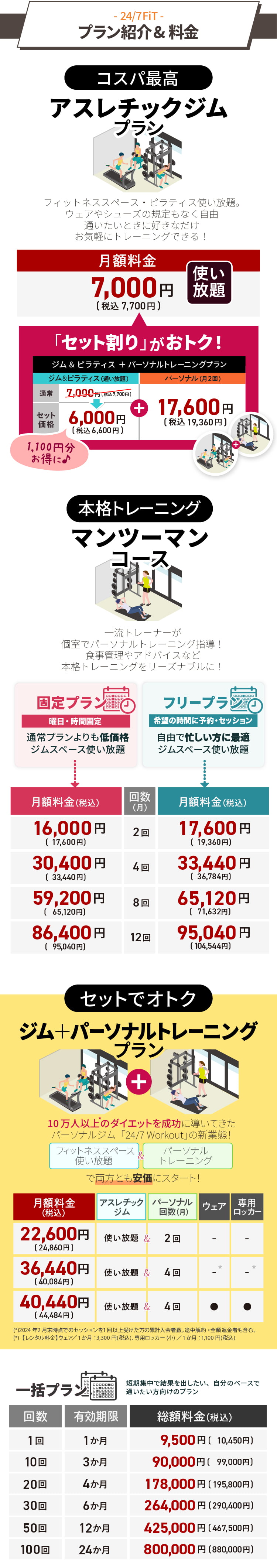 プラン紹介＆料金／ご提供プランを全体的に見直し、よりご利用しやすいコースで新登場！この機会にぜひ入会をご検討ください！